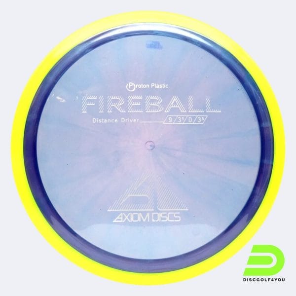 Axiom Fireball in purple, proton plastic