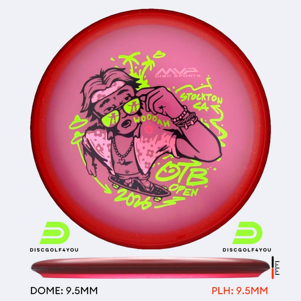 Axiom Hex - OTB Open in red, particle glow proton soft plastic
