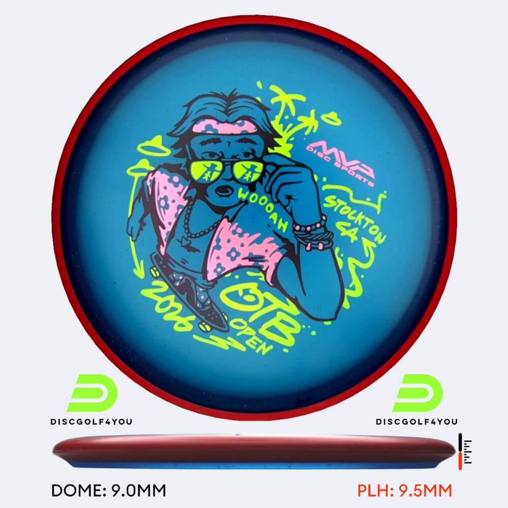 Axiom Hex - OTB Open in blau, im Particle Glow Proton Soft Kunststoff und ohne Spezialeffekt