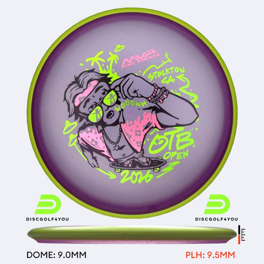 Axiom Hex - OTB Open in violett, im Particle Glow Proton Soft Kunststoff und ohne Spezialeffekt