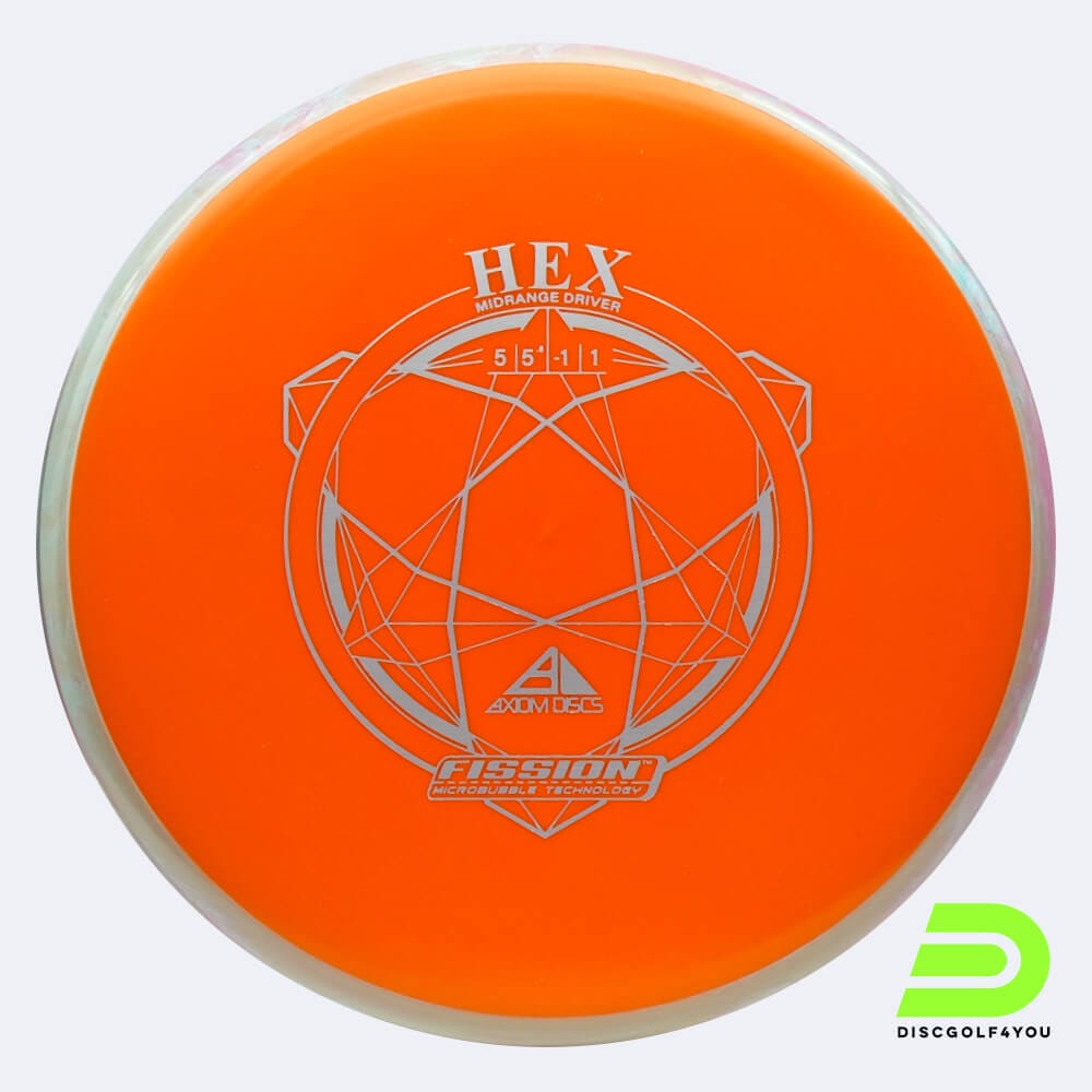 Axiom Hex in orange, im Fission Kunststoff und ohne Spezialeffekt