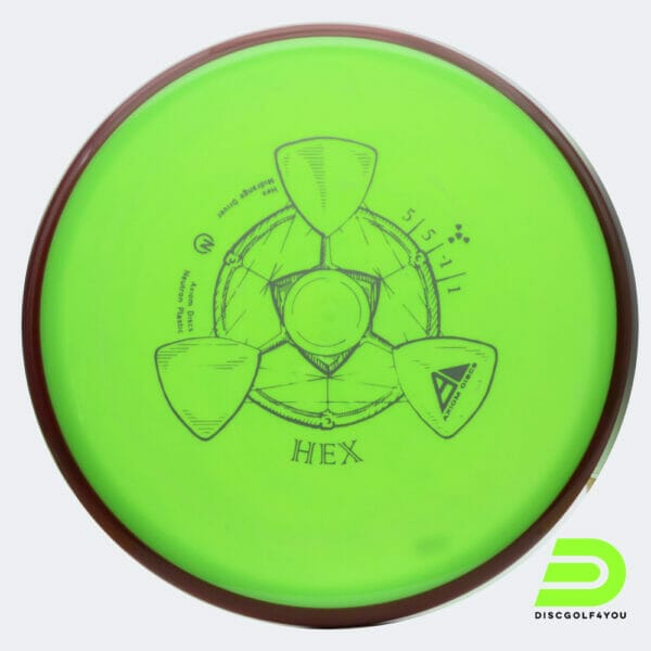 Axiom Hex in green, neutron plastic