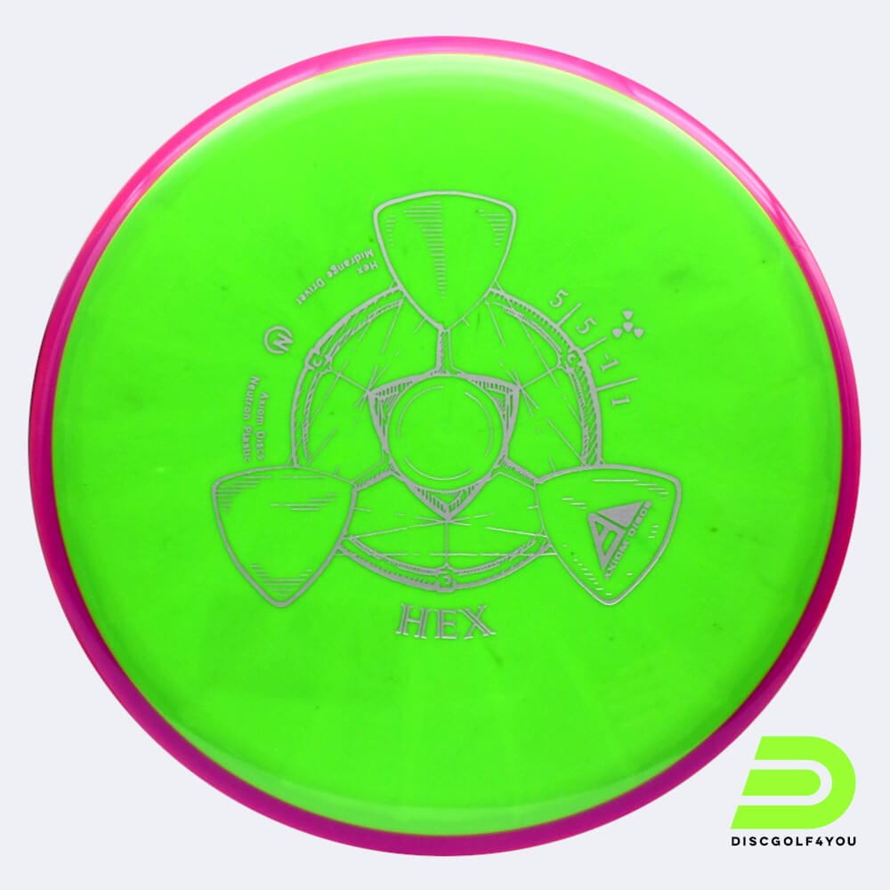 Axiom Hex in light-green, neutron plastic