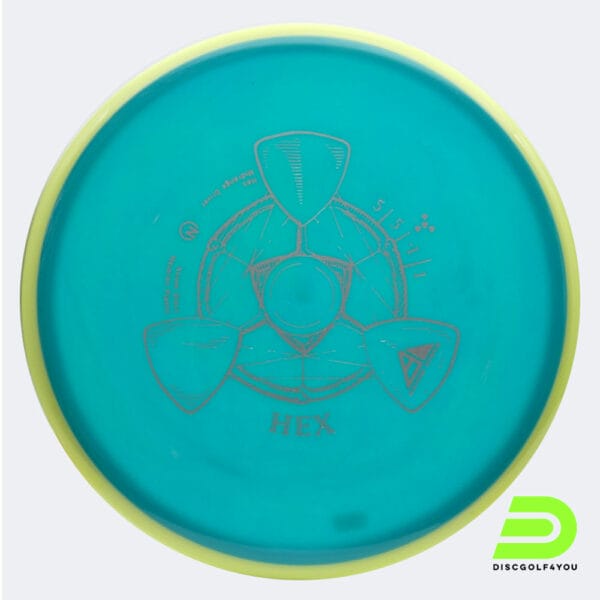 Axiom Hex in turquoise, neutron plastic