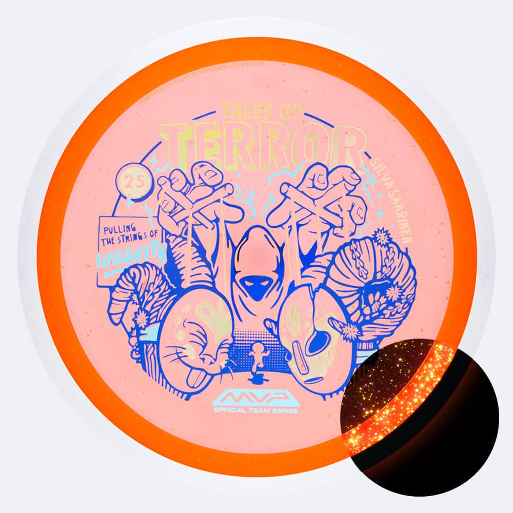 Axiom Insanity Halloween Edition in classic-orange, particle glow proton plastic and glow effect Axiom Insanity Halloween Edition in classic-orange, particle glow proton plastic and glow effect