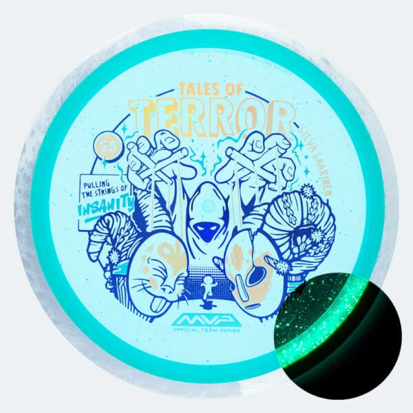 Axiom Insanity Halloween Edition in turquoise, particle glow proton plastic and glow effect