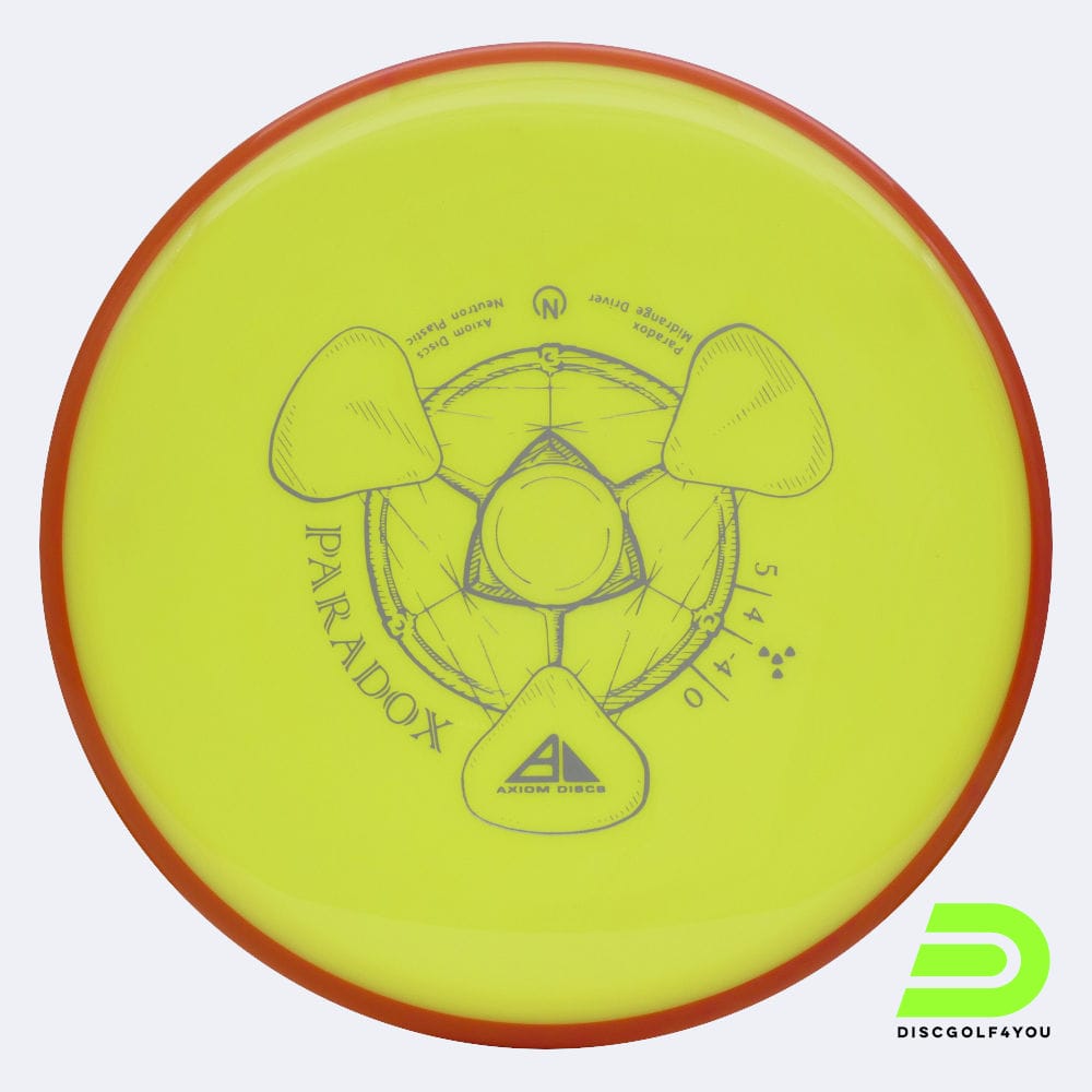 Axiom Paradox in yellow, neutron plastic