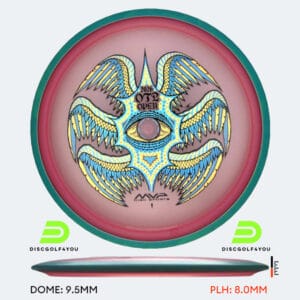 Axiom Rhythm OTB Open in pink, particle glow proton soft plastic