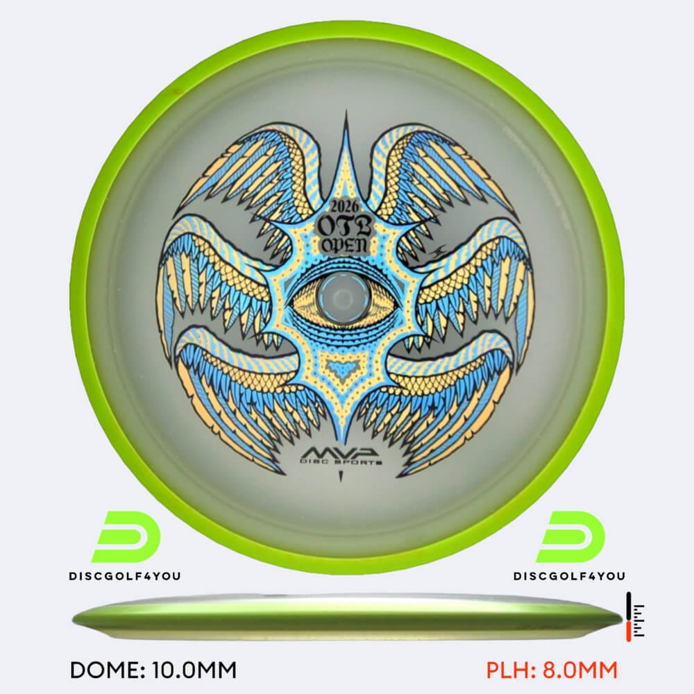 Axiom Rhythm OTB Open in kristallklar, im Particle Glow Proton Soft Kunststoff und ohne Spezialeffekt