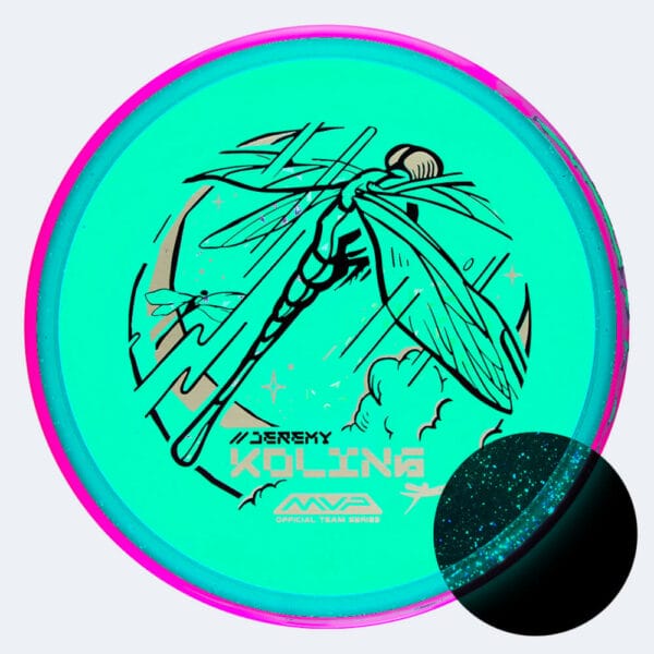 Axiom Tempo Jeremy Koling Team Series in turquoise, particle glow proton plastic and glow effect