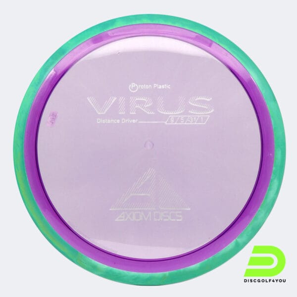 Axiom Virus in purple, proton plastic