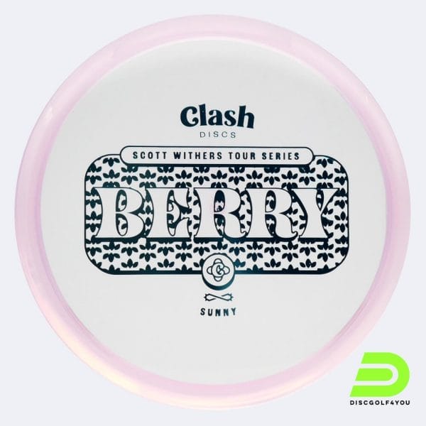 Clash Discs Berry - Scott Withers Tour Series in crystal-clear, sunny plastic