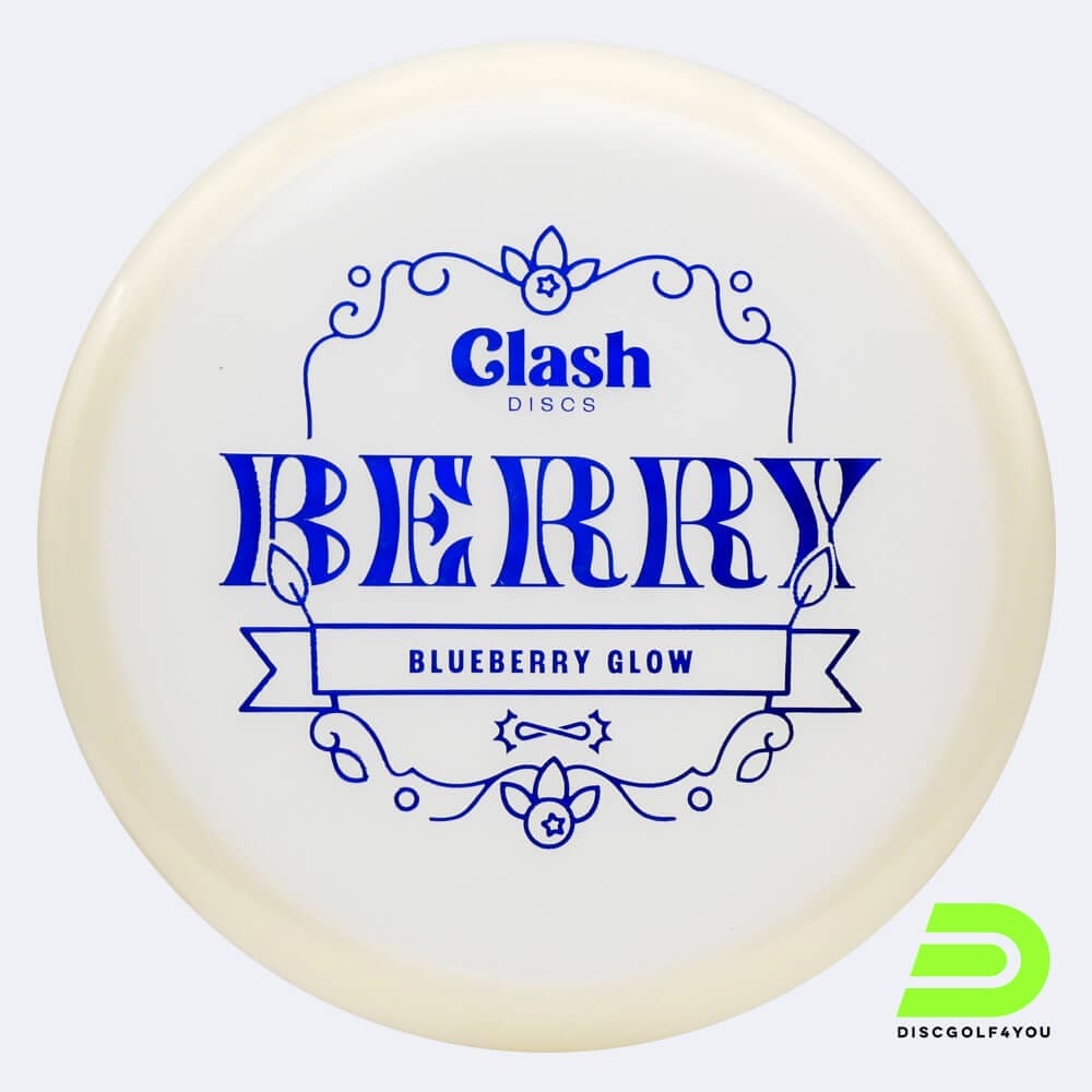 Clash Discs Berry in weiss, im Blueberry Glow Kunststoff und glow Spezialeffekt