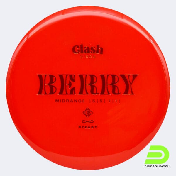 Clash Discs Berry in red, steady plastic