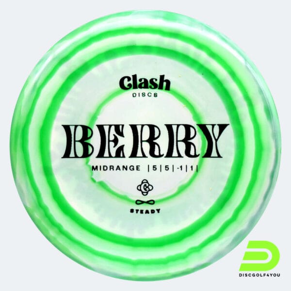 Clash Discs Berry in weiss-hellgruen, im Steady Ring Kunststoff und ohne Spezialeffekt