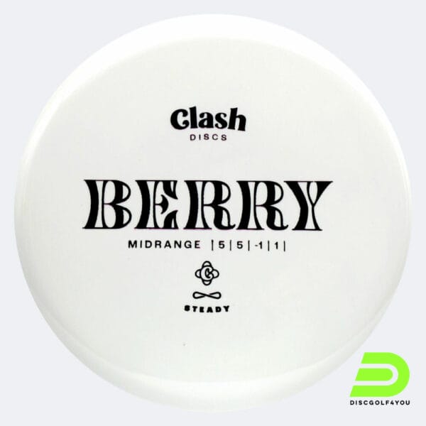 Clash Discs Berry in white, steady plastic