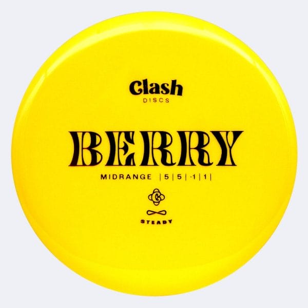 Clash Discs Berry in yellow, steady plastic