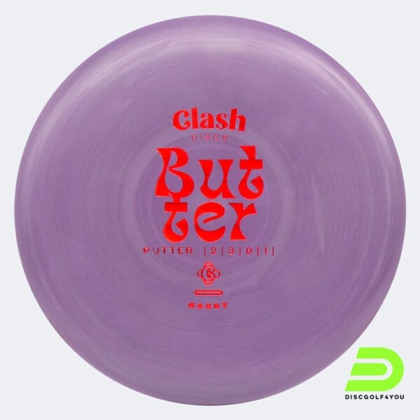 Clash Discs Butter in purple, hardy plastic