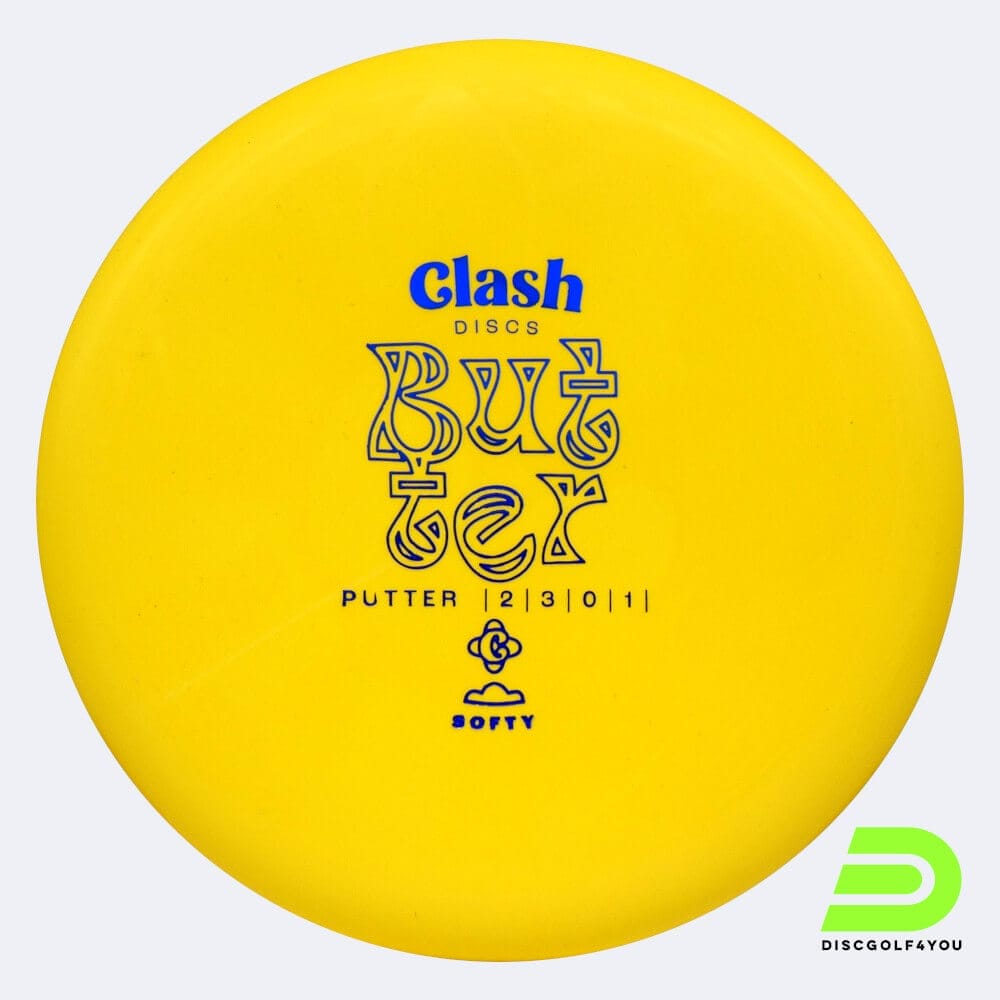 Clash Discs Butter in gelb, im Softy Kunststoff und ohne Spezialeffekt
