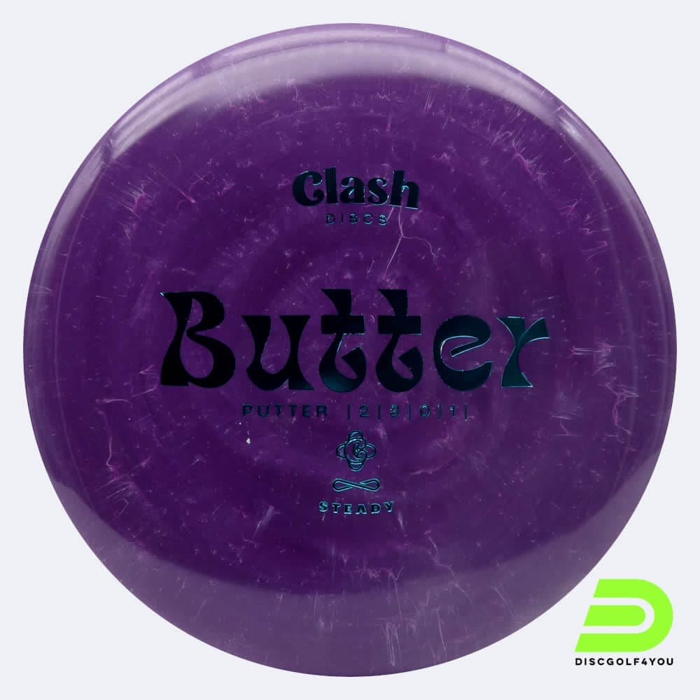 Clash Discs Butter in violett, im Steady Kunststoff und ohne Spezialeffekt