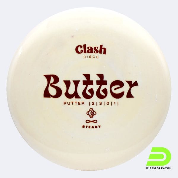 Clash Discs Butter in weiss, im Steady Kunststoff und ohne Spezialeffekt