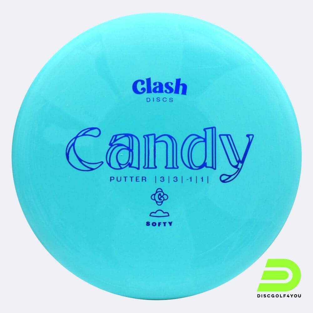 Clash Discs Candy in turquoise, softy plastic