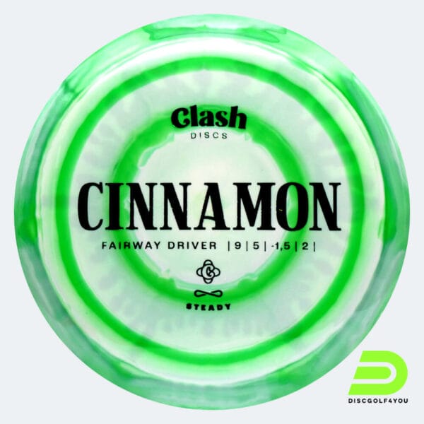 Clash Discs Cinnamon in weiss-hellgruen, im Steady Ring Kunststoff und ohne Spezialeffekt