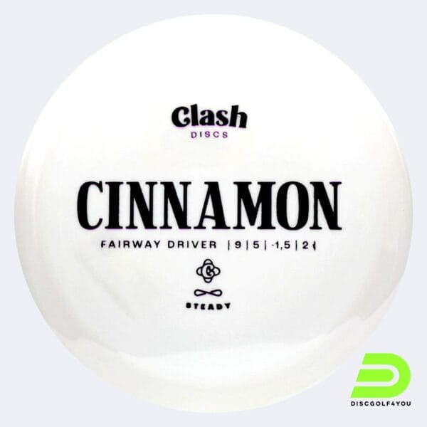Clash Discs Cinnamon in white, steady plastic