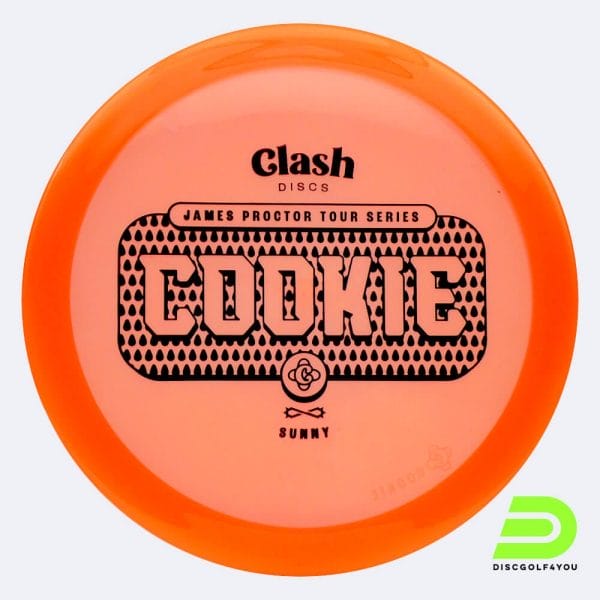 Clash Discs Cookie - James Proctor Tour Series in orange, im Sunny Kunststoff und ohne Spezialeffekt