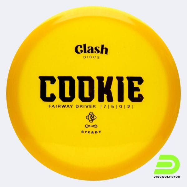 Clash Discs Cookie in yellow, steady plastic