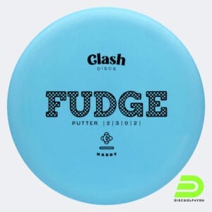 Clash Discs Fudge in light-blue, hardy plastic