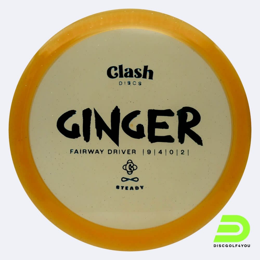 Clash Discs Ginger in classic-orange, steady plastic