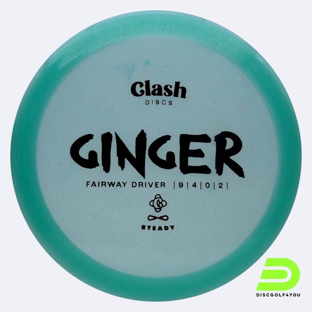 Clash Discs Ginger in turquoise, steady plastic