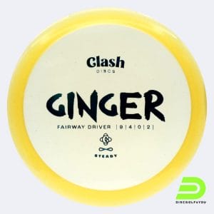 Clash Discs Ginger in yellow, steady plastic