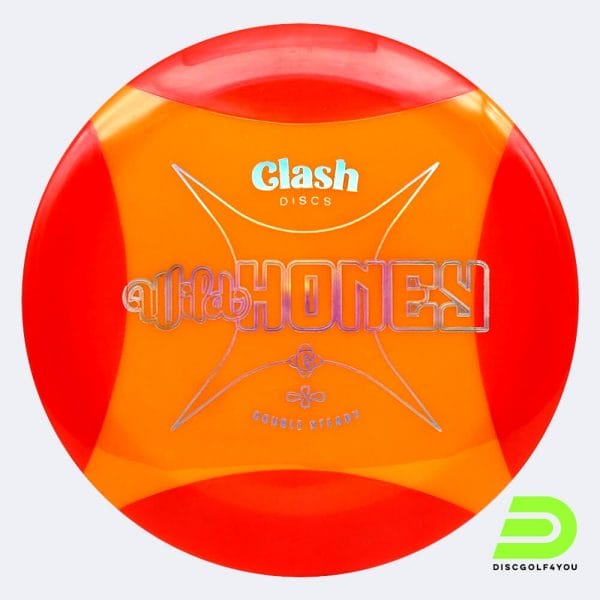 Clash Discs Honey in orange-rot, double steady plastic