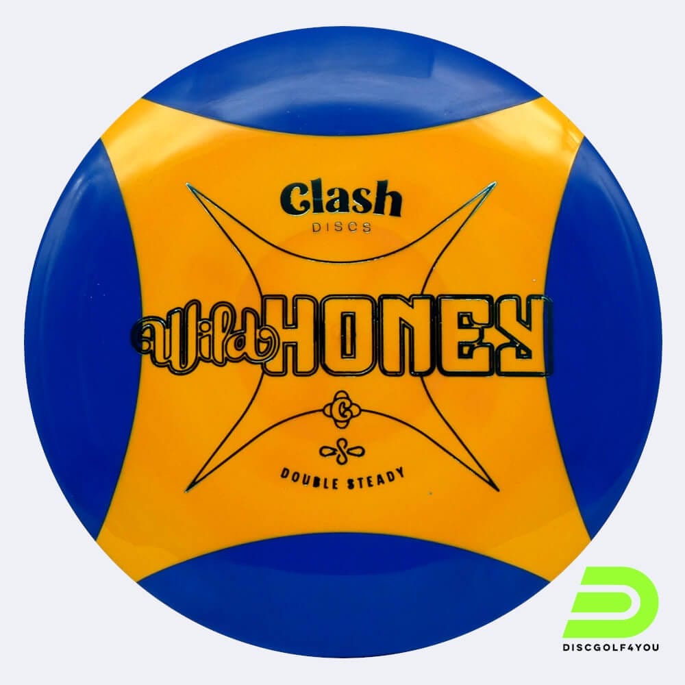 Clash Discs Honey in orange-blau, im Double Steady Kunststoff und ohne Spezialeffekt