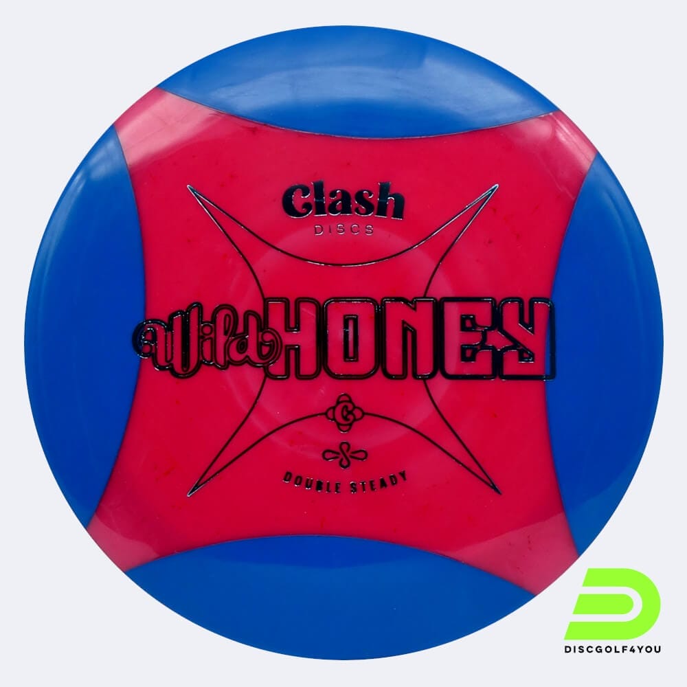 Clash Discs Honey in rosa-blau, im Double Steady Kunststoff und ohne Spezialeffekt