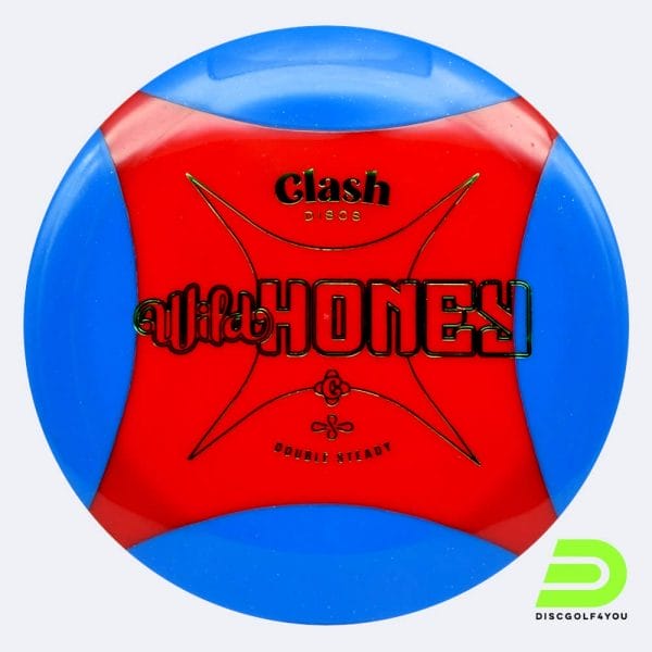 Clash Discs Honey in blau-rot, im Double Steady Kunststoff und ohne Spezialeffekt