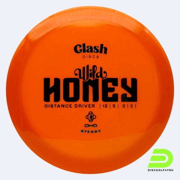 Clash Discs Honey in classic-orange, steady plastic
