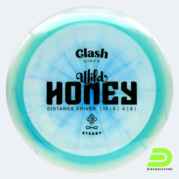 Clash Discs Honey in turquoise, steady ring plastic