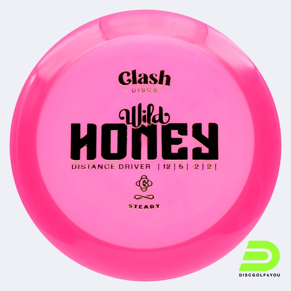 Clash Discs Honey in rosa, im Steady Kunststoff und ohne Spezialeffekt