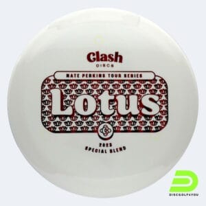 Clash Discs Lotus - Nate Perkins Tour Series in white, 2023 special blend plastic