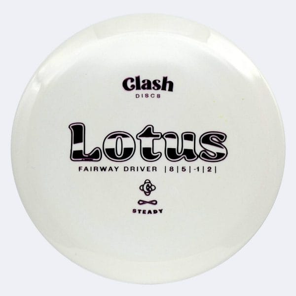 Clash Discs Lotus in white, steady plastic