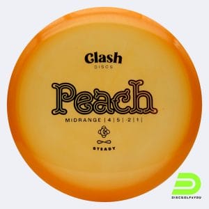 Clash Discs Peach in classic-orange, steady plastic