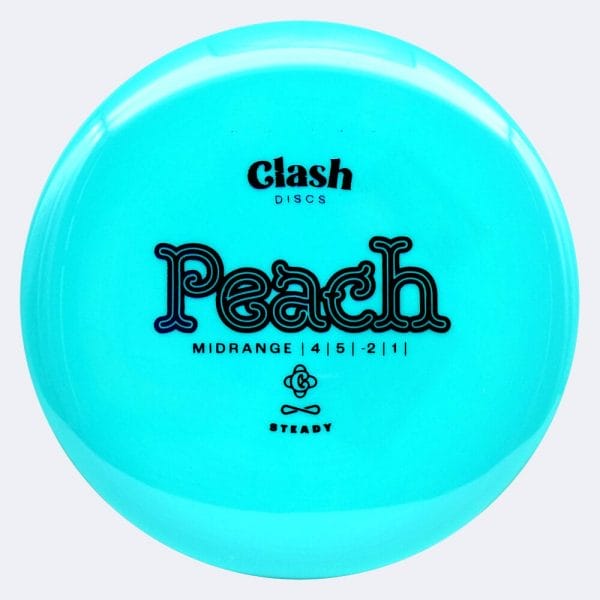 Clash Discs Peach in turquoise, steady plastic