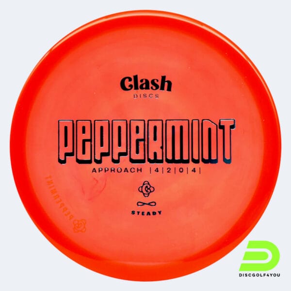 Clash Discs Peppermint in rot, im Steady Kunststoff und ohne Spezialeffekt