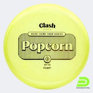 Clash Discs Popcorn - Heidi Laine Tour Series in yellow, sunny plastic