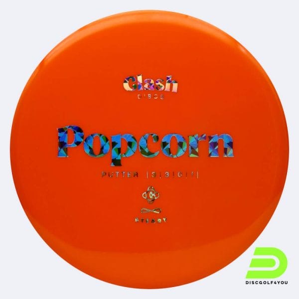 Clash Discs Popcorn in classic-orange, steady plastic