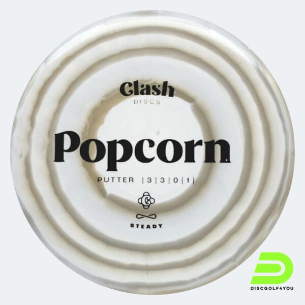 Clash Discs Popcorn in weiss-grau, im Steady Ring Kunststoff und ohne Spezialeffekt