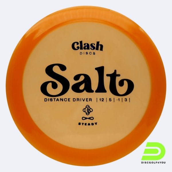 Clash Discs Salt in classic-orange, steady plastic